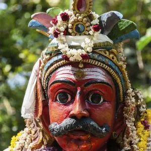 Statue of the god Madurai Veeran, Mandavi, Tamil Nadu, India Statue of the god Madurai Veeran, Mandavi, Tamil Nadu, India