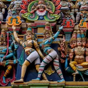 Statue da Madurai Meenakshi Amman Temple Statue da Madurai Meenakshi Amman Temple