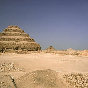 The stepped Pyramid of Djoser at Saqqara, Egypt
