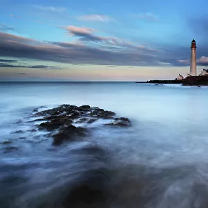 Stevenson lighthouse sea ocean sunset storm coast