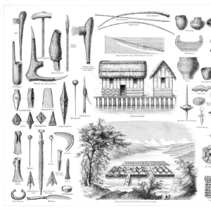 Stilt Houses engraving 1896