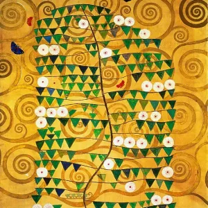 The Stoclet Frieze, Detail: Tree of Life, 1905-1909. Artist: Klimt, Gustav (1862-1918)