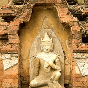 Stone Carved seated Buddha