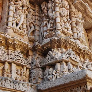 Print of Rani Ki Vav, a 11th-century Indian stepwell