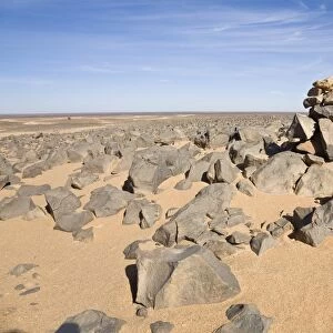 Stone desert, Akakus Mountains, Libya, Sahara, North Africa, Africa