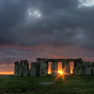 UNESCO World Heritage Canvas Print Collection: Stonehenge, a Prehistoric Monument