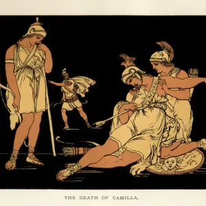 Print of Camilla's Death from Stories from Virgil