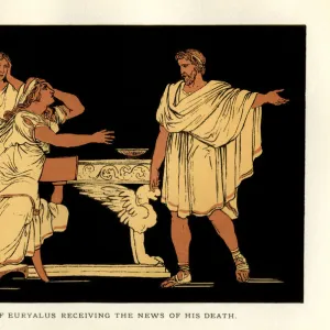 Stories from Virgil - The Mother of Euryalus Receiving the News of His Death