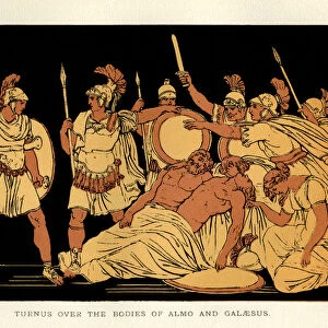 Stories from Virgil - Turnus Over the Bodies of Almo and Galaesus