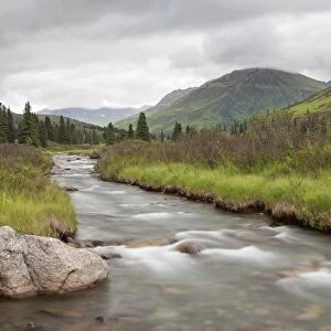 Stream in the Talkeetna Mountains, Palmer, Alaska, United States