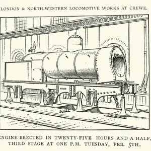 Stream Train under construction, Crewe Locomotive Works, 1892 Stream Train under construction, Crewe Locomotive Works, 1892