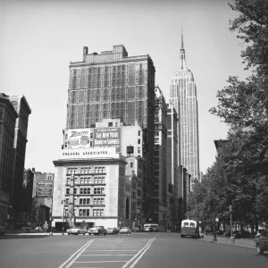 Street and buildings in New York, USA, (B&W) Street and buildings in New York, USA, (B&W)