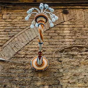 Street lamp, Siena, Italy