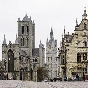 Street in the old town of Ghent, Belgium
