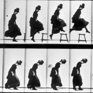 Study of Motion Print circa 1885 Study of Motion Print circa 1885