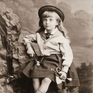 Suited And Booted Print circa 1860: A young Victorian bugle-horn player Suited And Booted Print circa 1860: A young Victorian bugle-horn player
