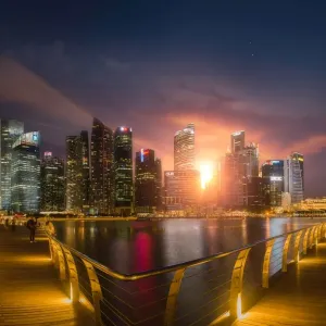 The sun at Marina Bay The sun at Marina Bay