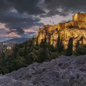 Sunrise at the Acropolis from Aeropagus Hill, Athens Sunrise at the Acropolis from Aeropagus Hill, Athens