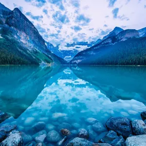 Sunrise Glow at Lake Louise Banff National Park Canada Sunrise Glow at Lake Louise Banff National Park Canada