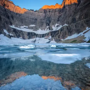 Sunrise at Iceberg lake Sunrise at Iceberg lake