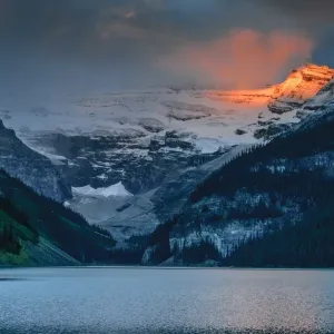 Sunrise Over Mount Victoria, Lake Louise, Banff National Park, Alberta, Canada Sunrise Over Mount Victoria, Lake Louise, Banff National Park, Alberta, Canada