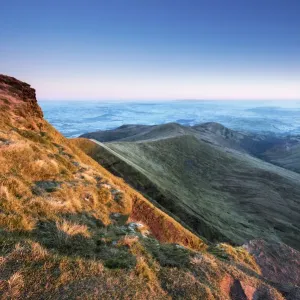 Sunrise Print over Pen y Fan and the Brecon Beacons, Wales