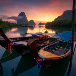 Sunrise in Phang-nga Bay Sunrise in Phang-nga Bay