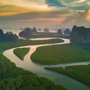 Phang Nga Bay Sunrise Print Phang Nga Bay Sunrise Print