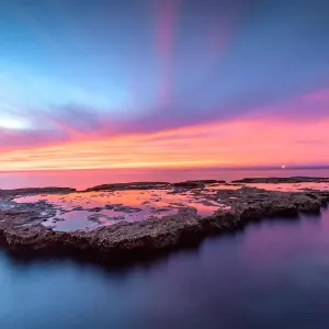 Sunrise in Rai Cave, Vinh Hy Beach, Vietnam Sunrise in Rai Cave, Vinh Hy Beach, Vietnam