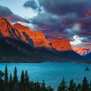 St. Mary Lake Sunrise Print from Glacier National Park, Montana St. Mary Lake Sunrise Print from Glacier National Park, Montana