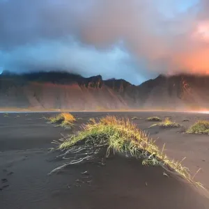 Sunrise in Vesturhorn mountain Iceland Sunrise in Vesturhorn mountain Iceland