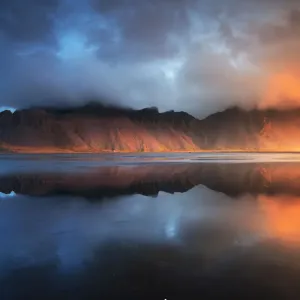 Sunrise in Vesturhorn mountain Iceland Sunrise in Vesturhorn mountain Iceland