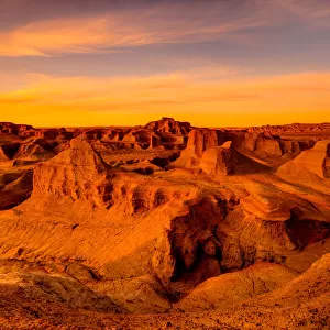Sunset of the Gobi Desert