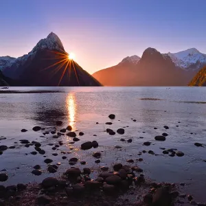 Sunset at Milford Sound Sunset at Milford Sound