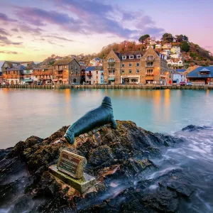 Sunset at Nelson the Seal, Looe, Cornwall