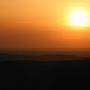 Sunset over rural landscape Sunset over rural landscape