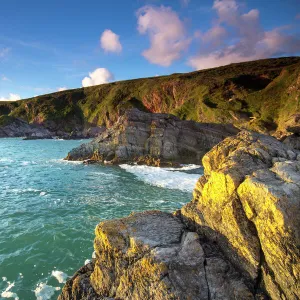 Sunset taken from Polhawn Whitsand Bay