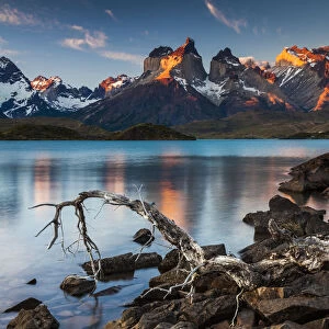 Sunset in Torres del Paine National Park, Chile