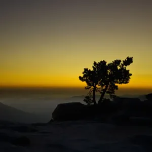 Sunset over Yosemite National Park, California, USA