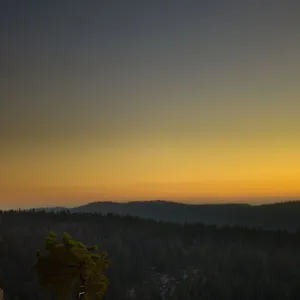 Sunset over Yosemite National Park, California, USA