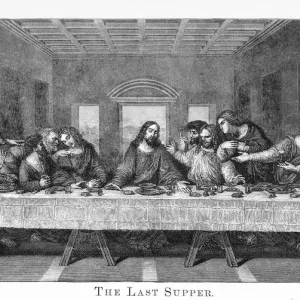 Leonardo Da Vinci's The Last Supper Print Leonardo Da Vinci's The Last Supper Print