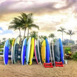 Surfboards Kukio Beach