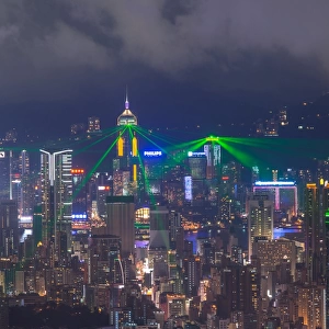Symphony of Light in Hong Kong from Kowloon side
