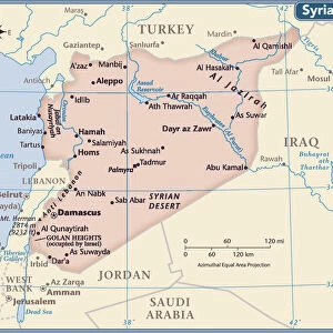 Syria country map