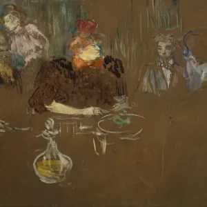 At the Table of Monsieur and Madame Natanson. Artist: Toulouse-Lautrec, Henri, de (1864-1901) At the Table of Monsieur and Madame Natanson. Artist: Toulouse-Lautrec, Henri, de (1864-1901)