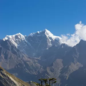 Taboche mountain peak from Namche Bazaar view point