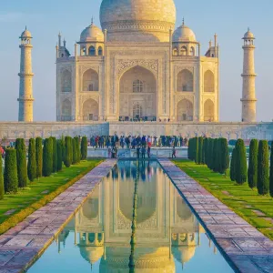 El Taj Mahal en Agra, India. El Taj Mahal en Agra, India.