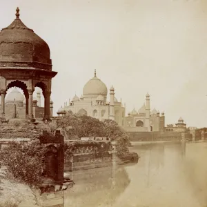 Taj Mahal seen from the East 1860