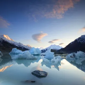 Tasman River Print with Iceberg at Mount Cook, New Zealand Tasman River Print with Iceberg at Mount Cook, New Zealand
