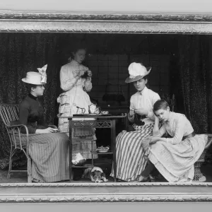 Tea Party Print, circa 1895 Tea Party Print, circa 1895